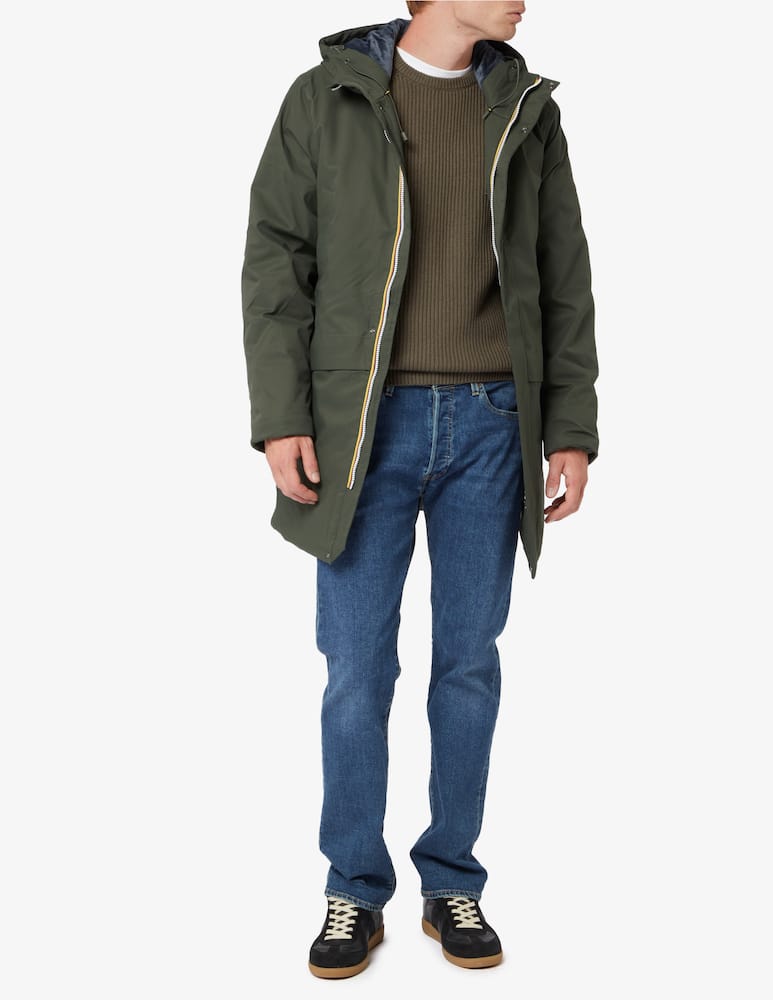 K-Way Hooded jacket jarno twill marmotta - immagine 2 K-Way Hooded jacket jarno twill marmotta - immagine 2