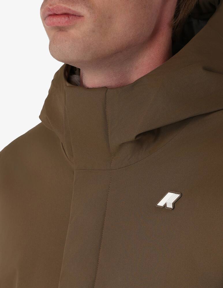 rinascente K-Way Giacca con cappuccio jacko twill marmotta