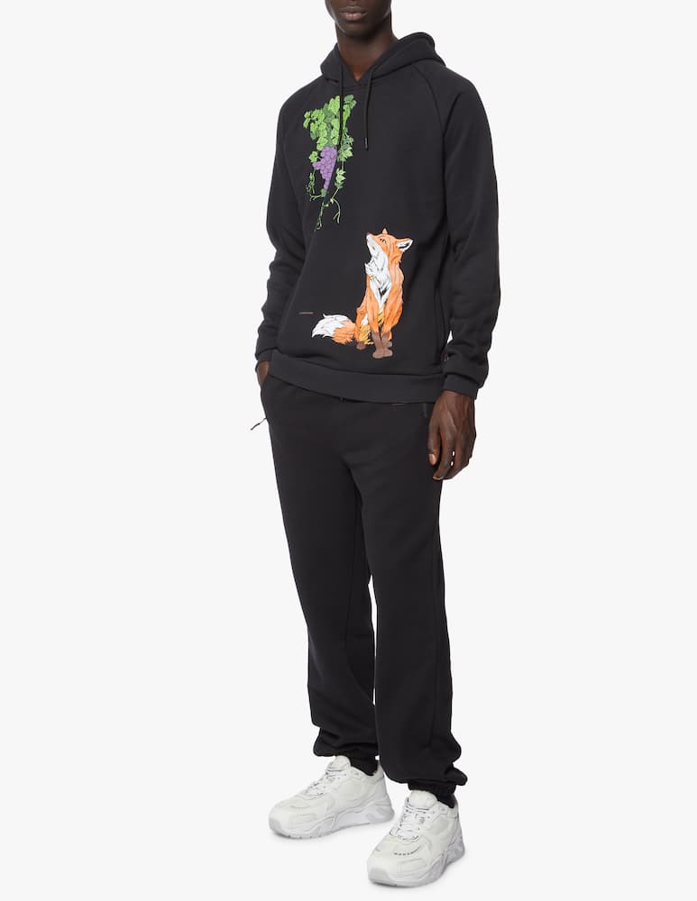 rinascente Dolly Noire Fox grape hoodie