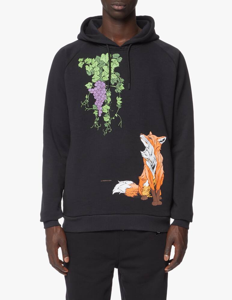 rinascente Dolly Noire Fox grape hoodie