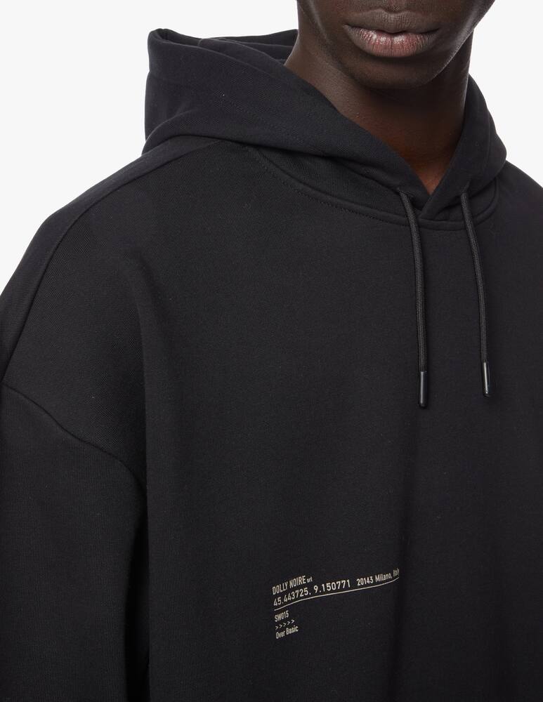 rinascente Dolly Noire Felpa con cappuccio oversize minimal