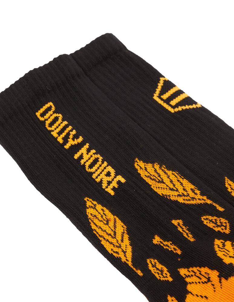 rinascente Dolly Noire Calzini fantasia foglie