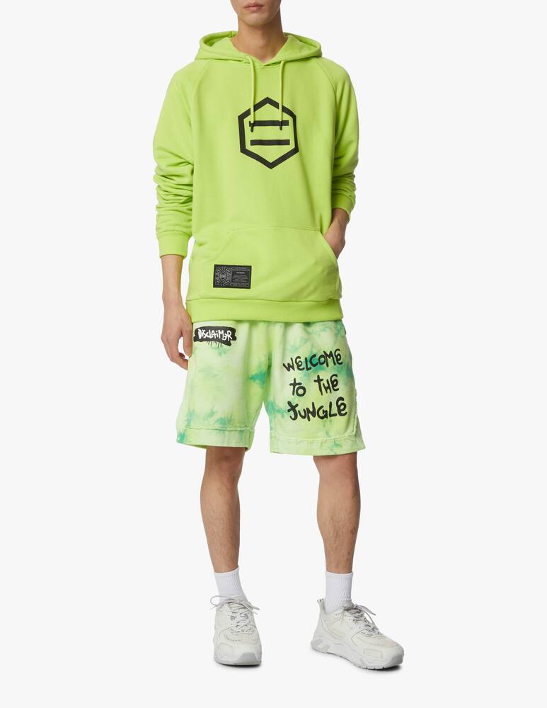 rinascente Dolly Noire Felpa con cappuccio logo retro writing - verde