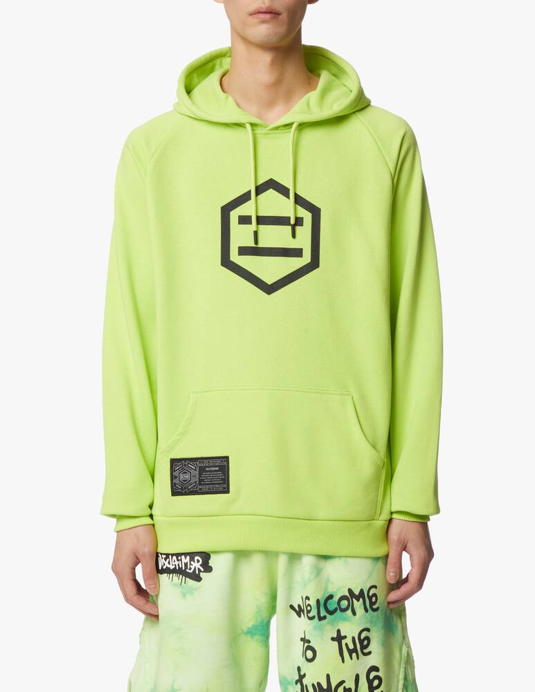 rinascente Dolly Noire Felpa con cappuccio logo retro writing - verde