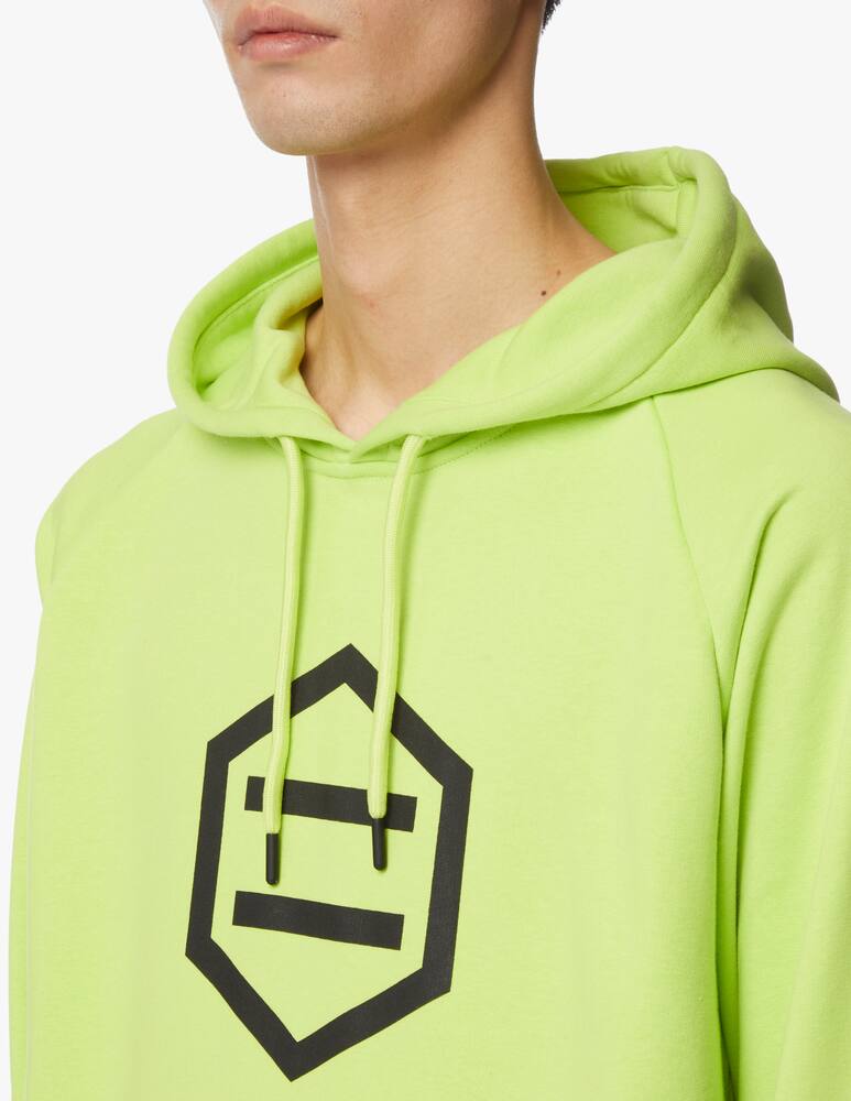 rinascente Dolly Noire Felpa con cappuccio logo retro writing - verde