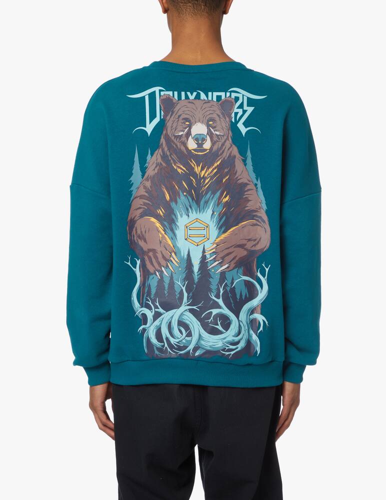 rinascente Dolly Noire Felpa girocollo orso over - blu