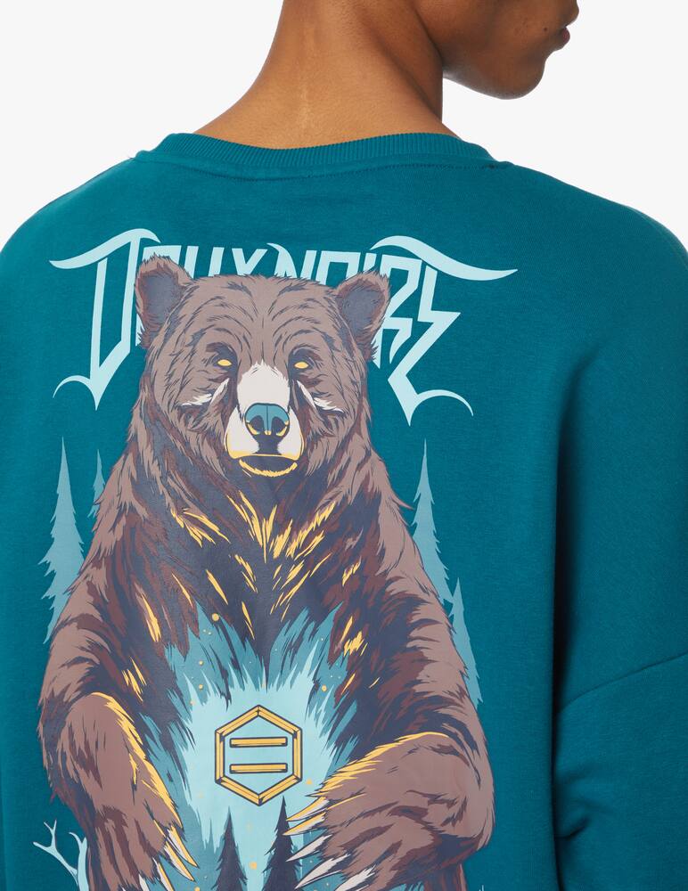 rinascente Dolly Noire Felpa girocollo orso over - blu