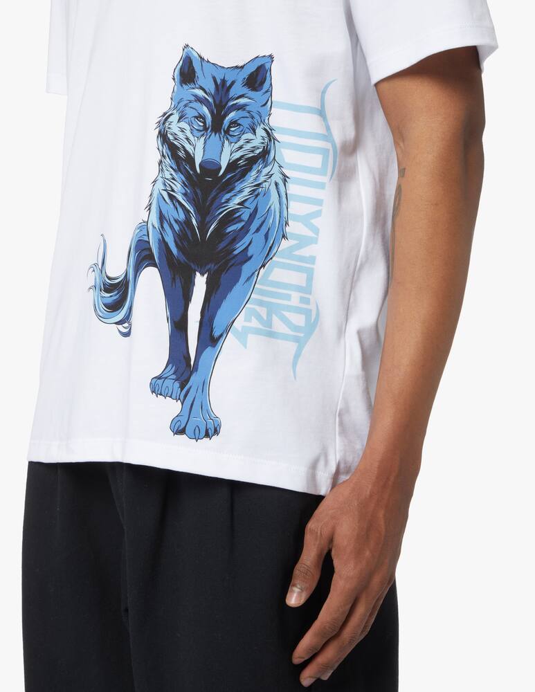 rinascente Dolly Noire Maglietta manica corta lupo - bianco