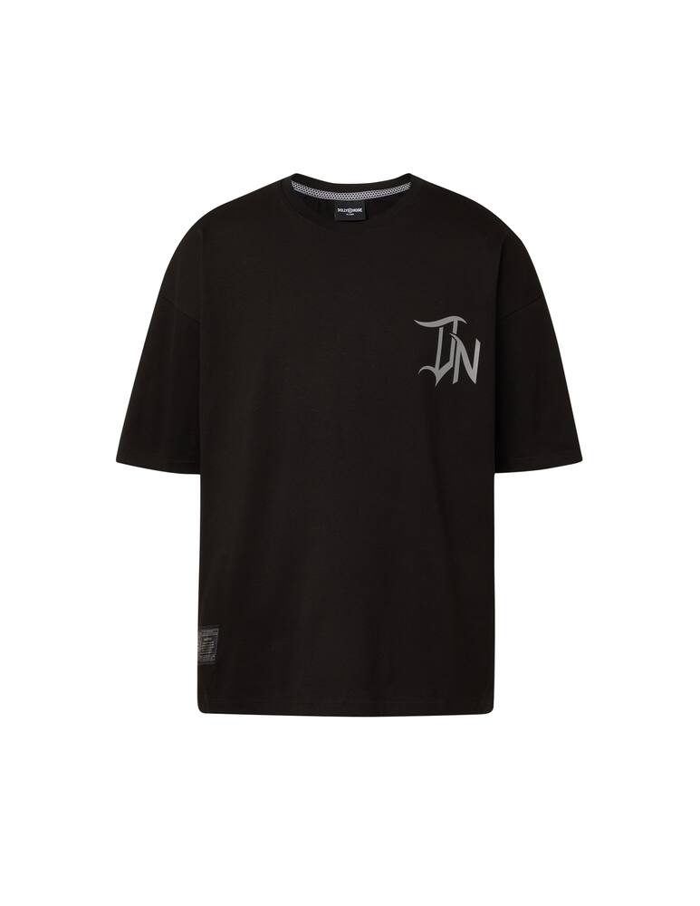 rinascente Dolly Noire Maglietta manica corta logo retro tattoo - nero