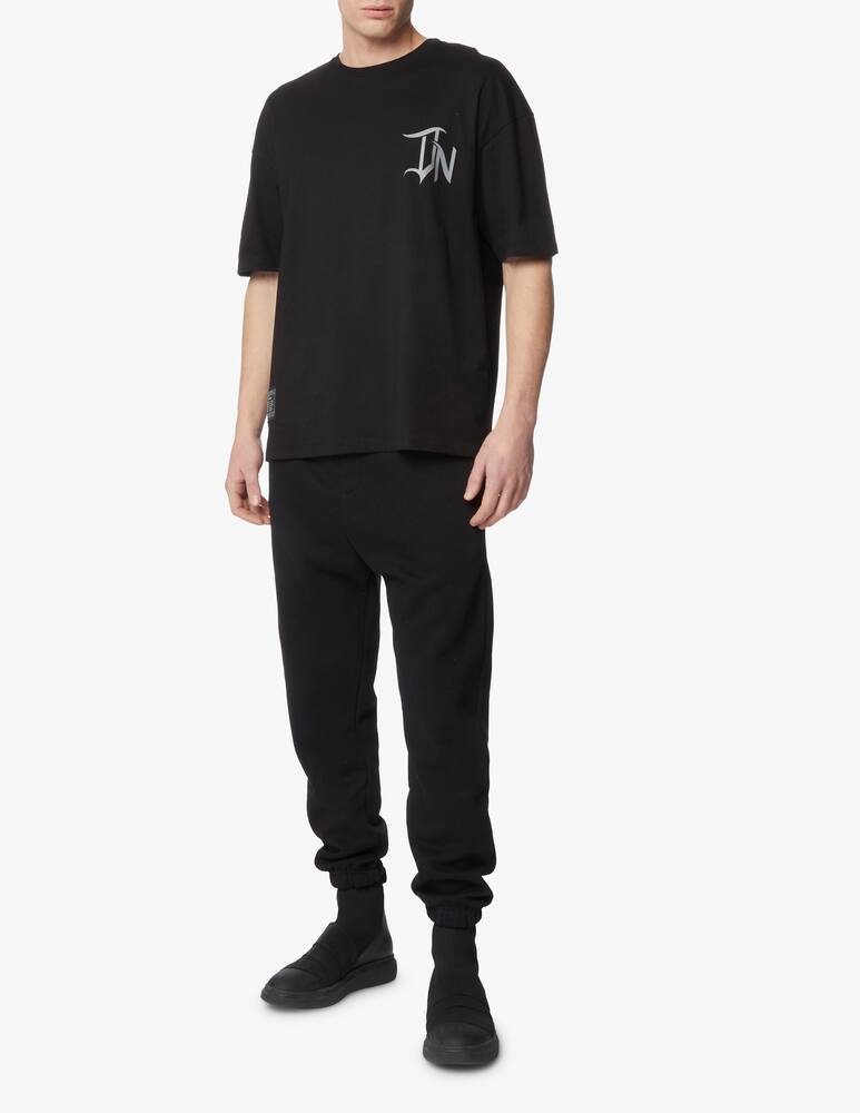 rinascente Dolly Noire Maglietta manica corta logo retro tattoo - nero