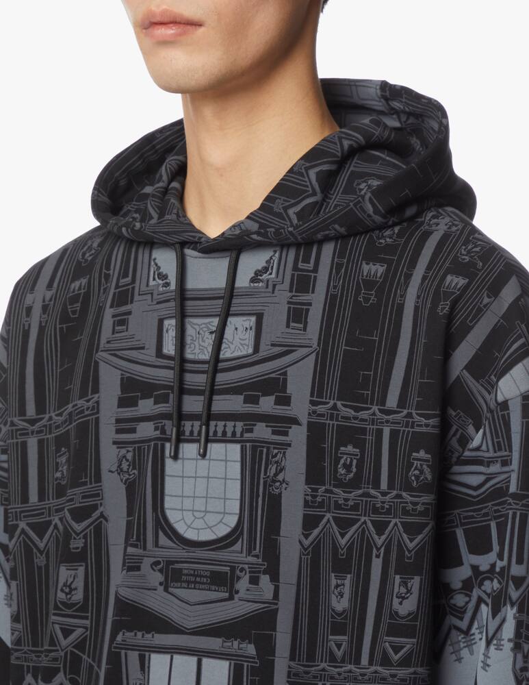 rinascente Dolly Noire Milan over hoodie - black