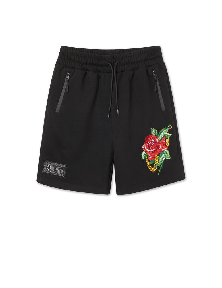 rinascente Dolly Noire Embroidered sweatshort - black