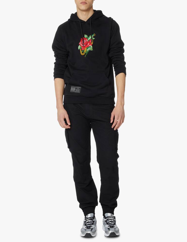 rinascente Dolly Noire Embroidered hoodie - black