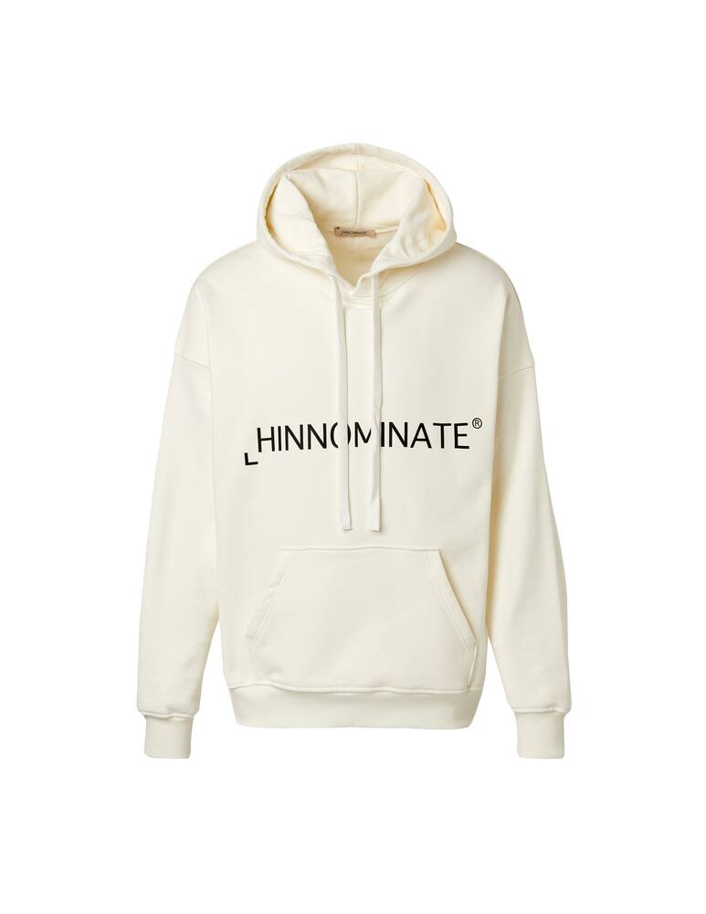 rinascente HINNOMINATE Brick print logo hooded sweatshirt 