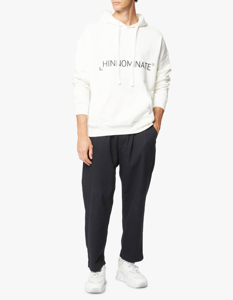 rinascente HINNOMINATE Brick print logo hooded sweatshirt 