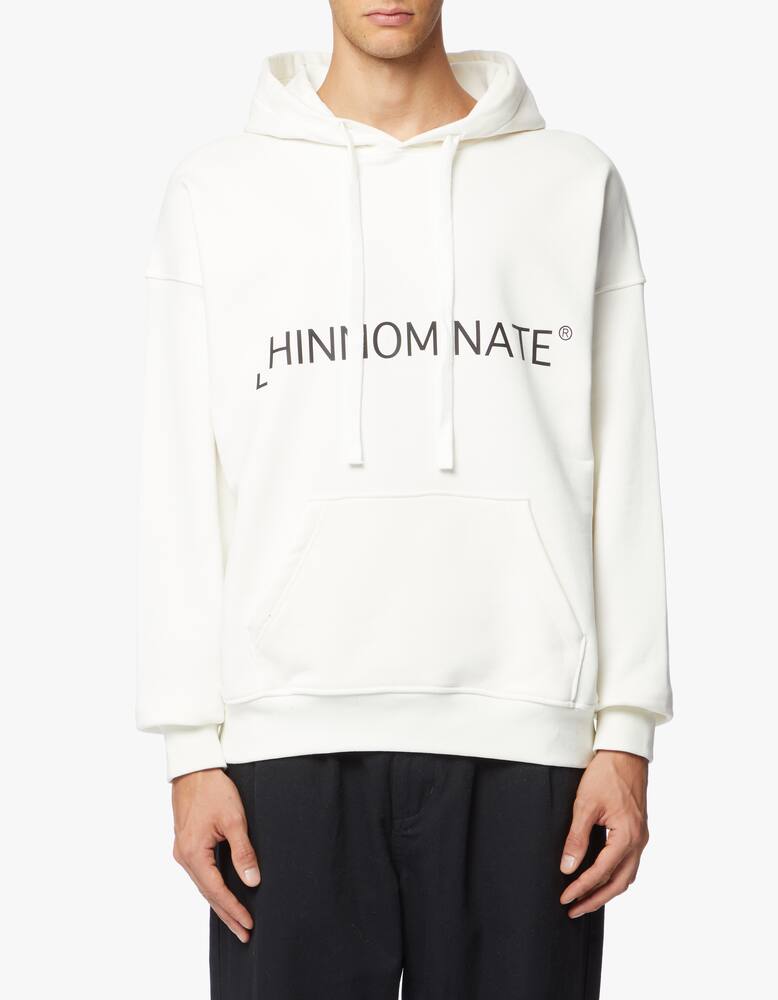 rinascente HINNOMINATE Brick print logo hooded sweatshirt 