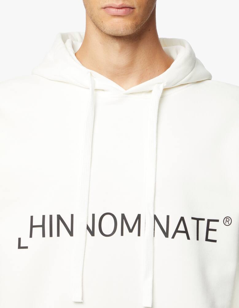 rinascente HINNOMINATE Brick print logo hooded sweatshirt 
