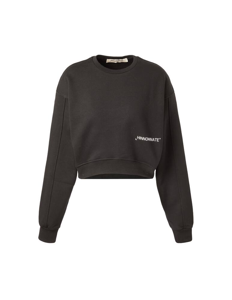 rinascente HINNOMINATE Felpa crop in cotone
