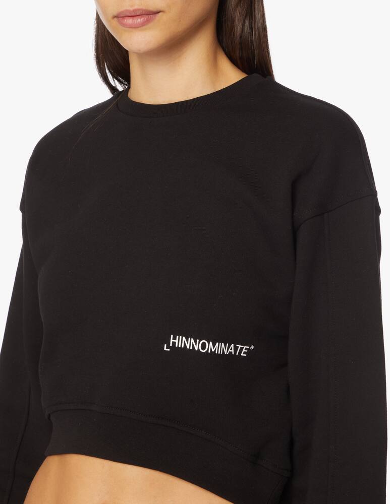 rinascente HINNOMINATE Felpa crop in cotone