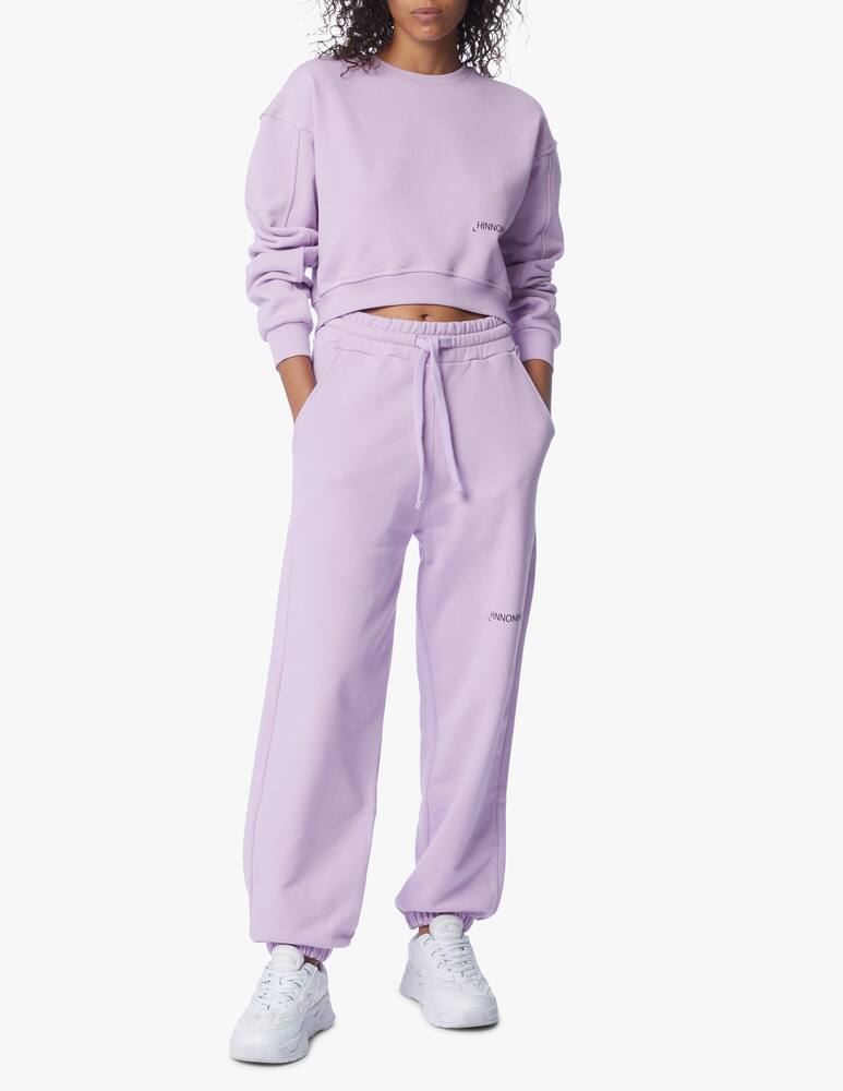 rinascente HINNOMINATE Felpa crop in cotone