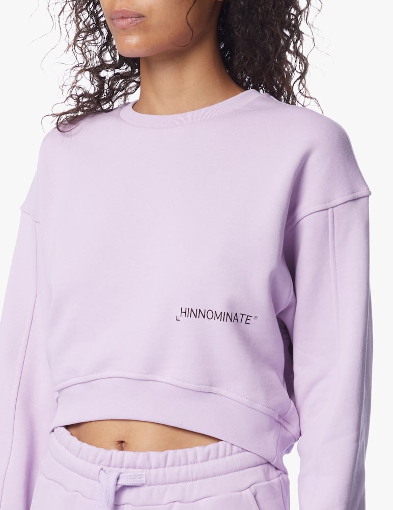 rinascente HINNOMINATE Felpa crop in cotone