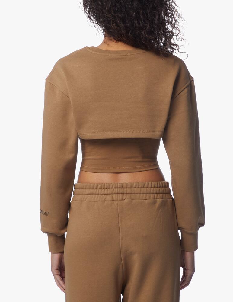 rinascente HINNOMINATE Cotton cropped sweatshirt