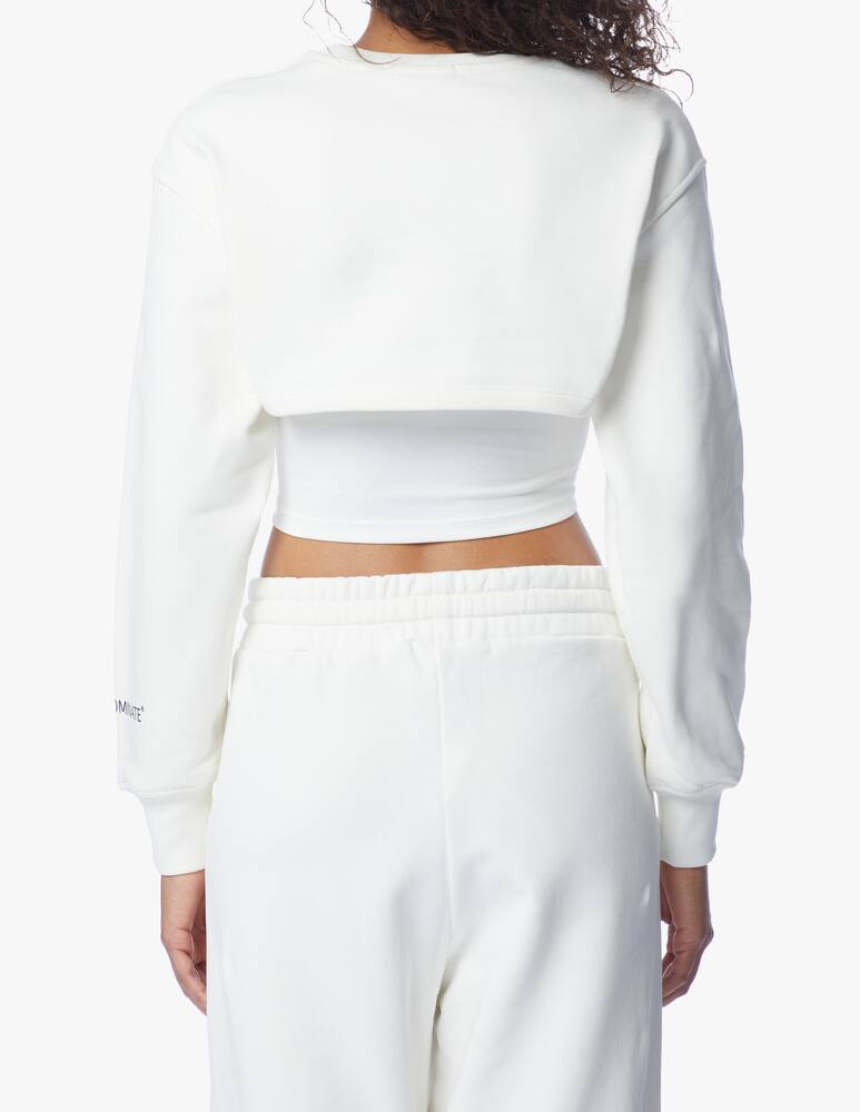 rinascente HINNOMINATE Felpa crop in cotone