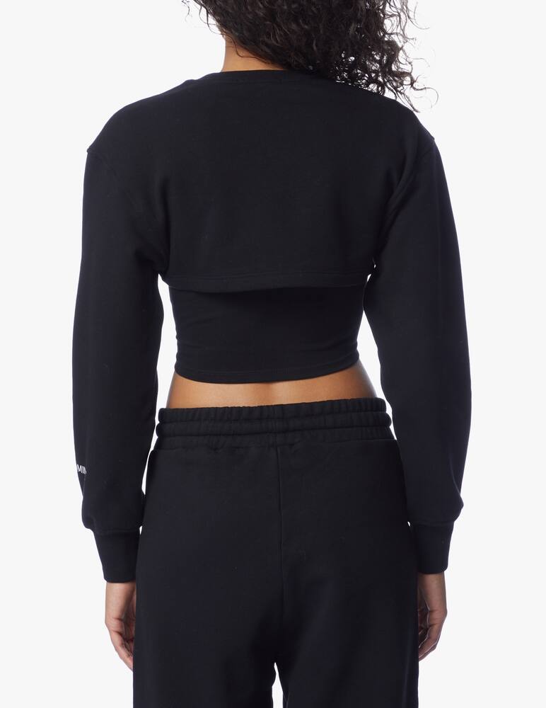 rinascente HINNOMINATE Cotton cropped sweatshirt