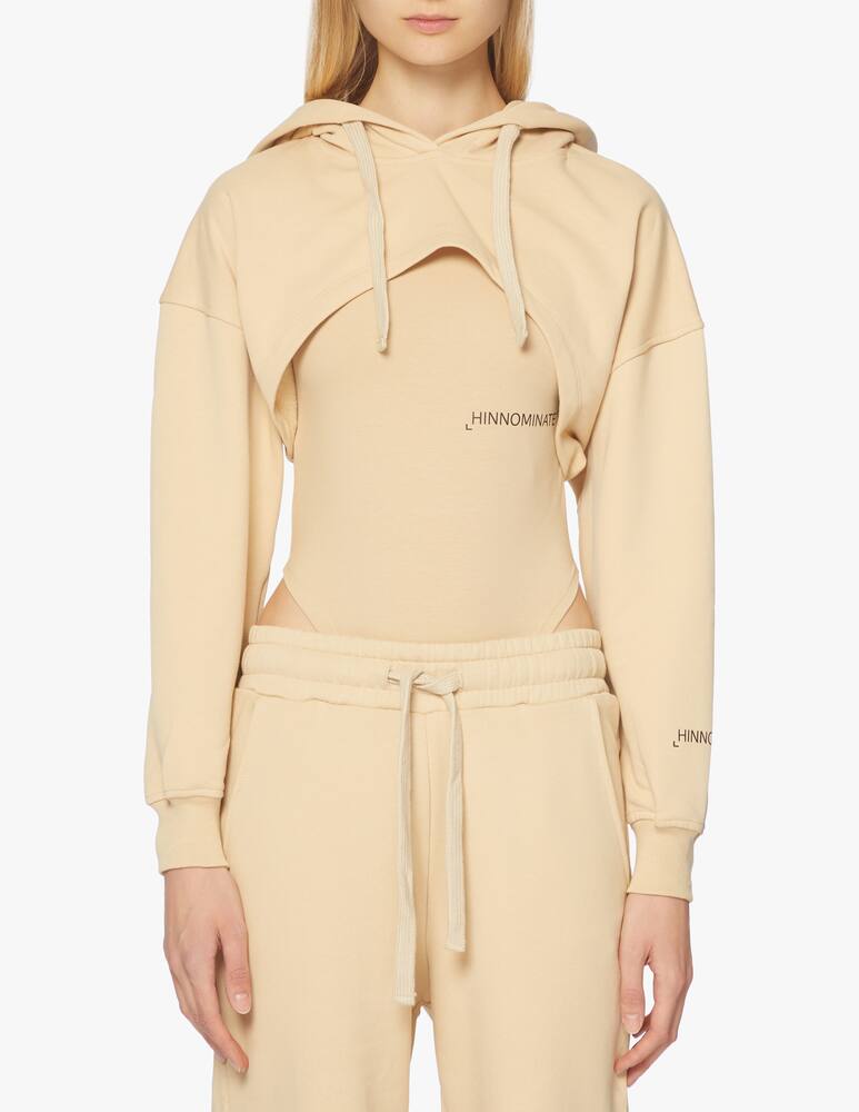 rinascente HINNOMINATE Cotton cropped hoodie