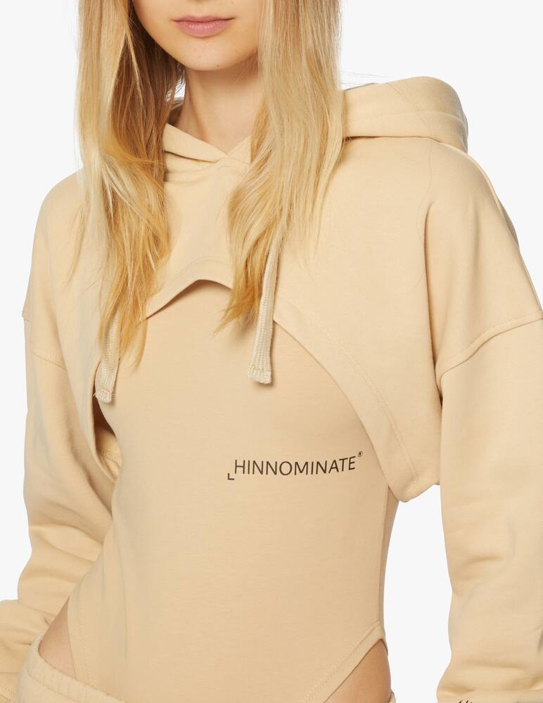rinascente HINNOMINATE Cotton cropped hoodie
