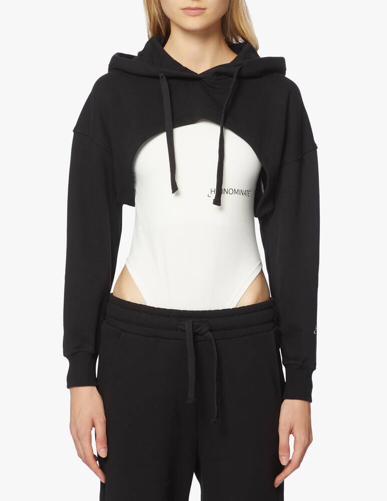 rinascente HINNOMINATE Cotton cropped hoodie
