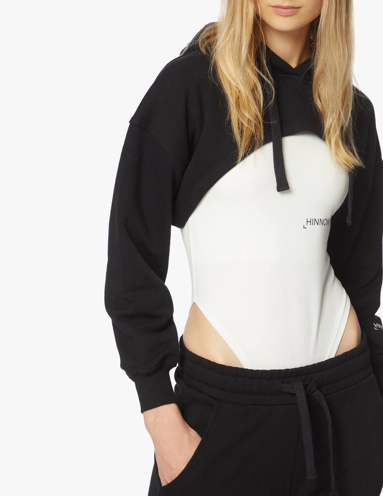 rinascente HINNOMINATE Cotton cropped hoodie