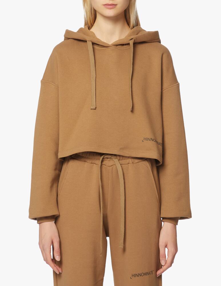 rinascente HINNOMINATE Cotton cropped hoodie