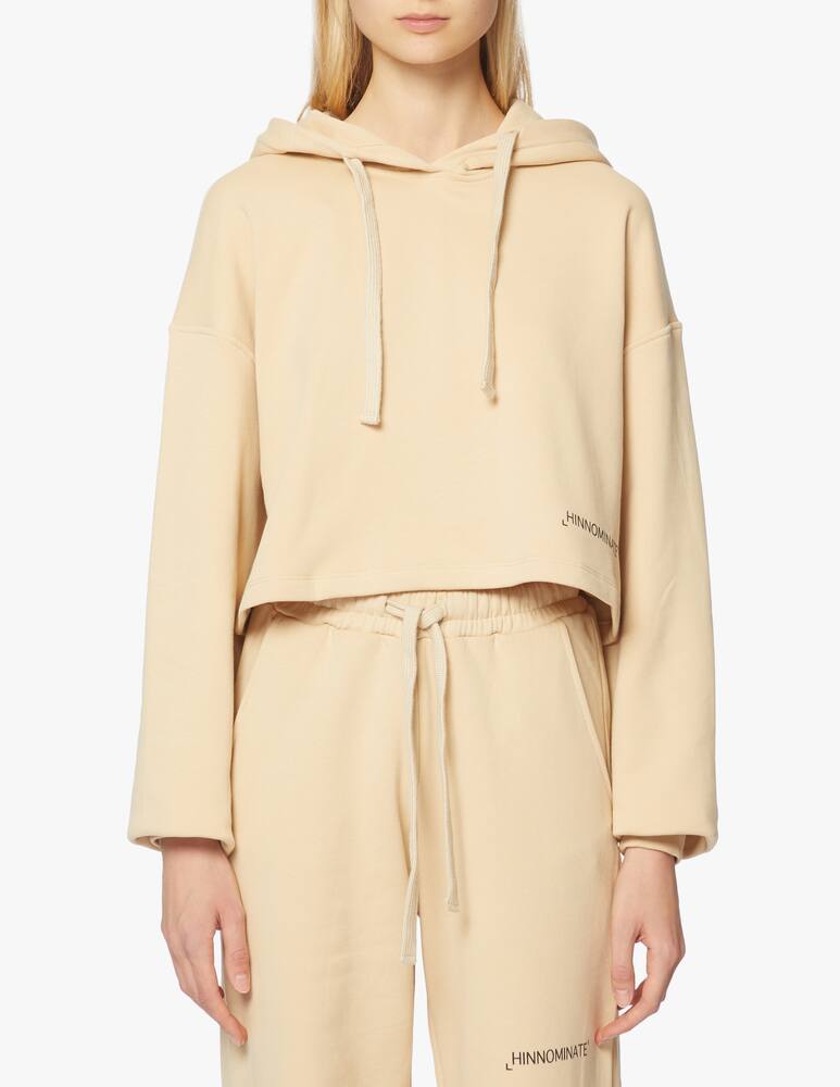 rinascente HINNOMINATE Cotton cropped hoodie