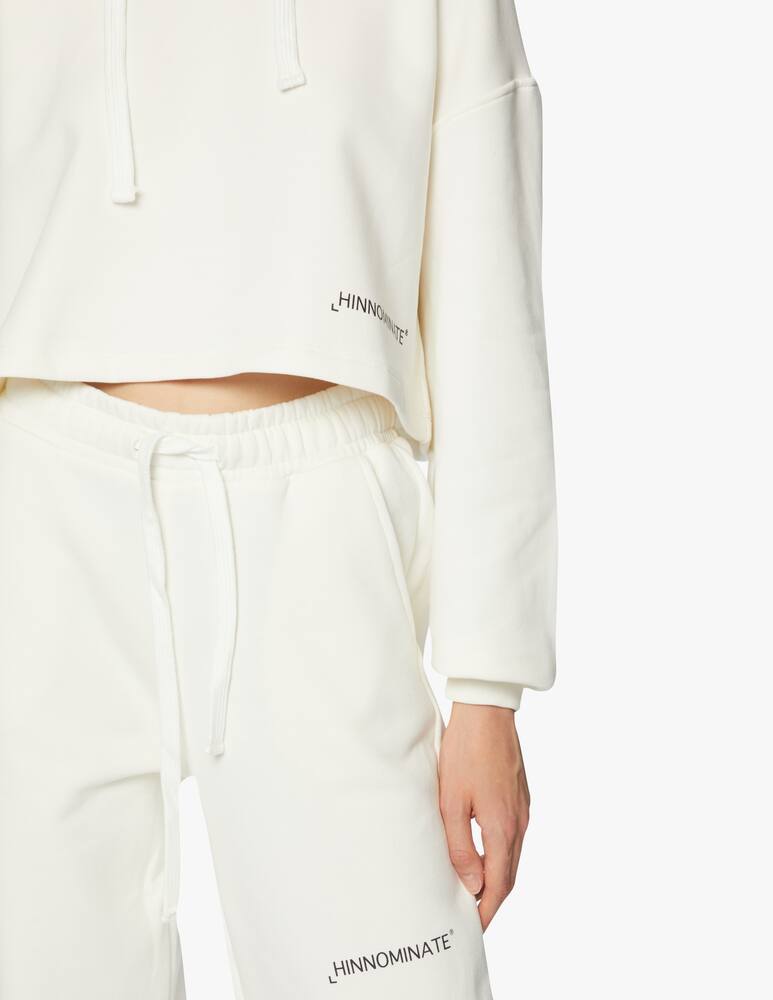 rinascente HINNOMINATE Cotton cropped hoodie