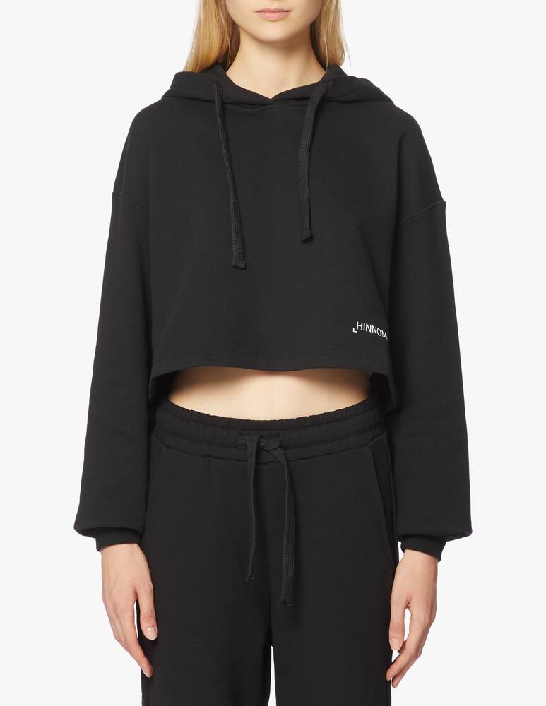 rinascente HINNOMINATE Cotton cropped hoodie
