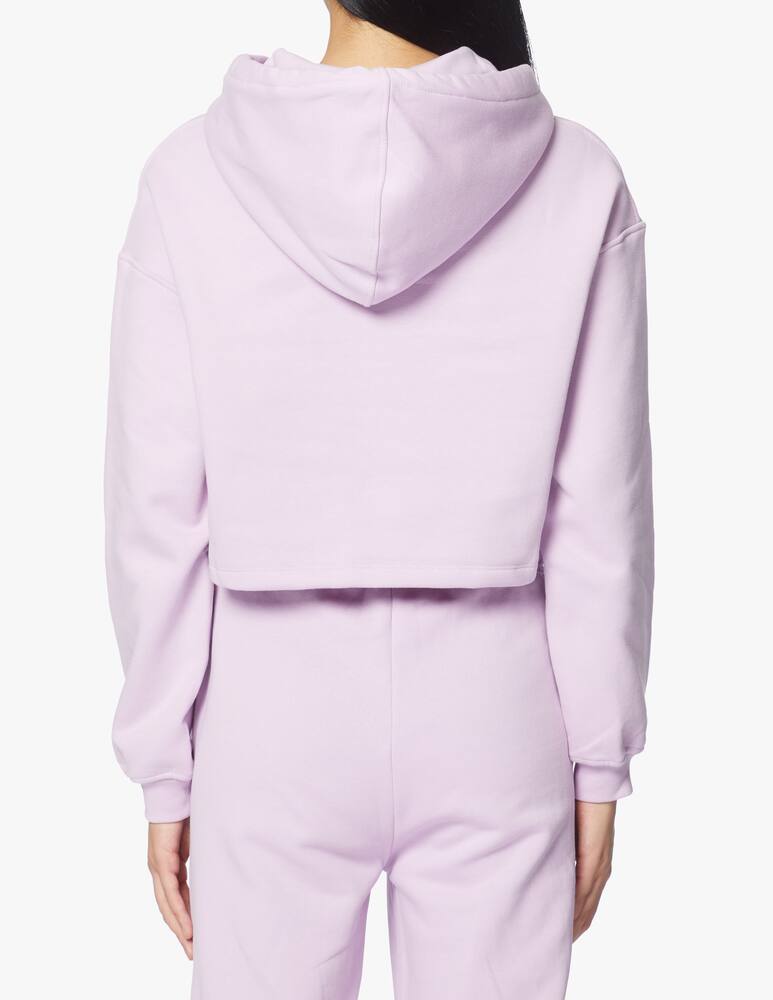 rinascente HINNOMINATE Felpa con cappuccio crop in cotone