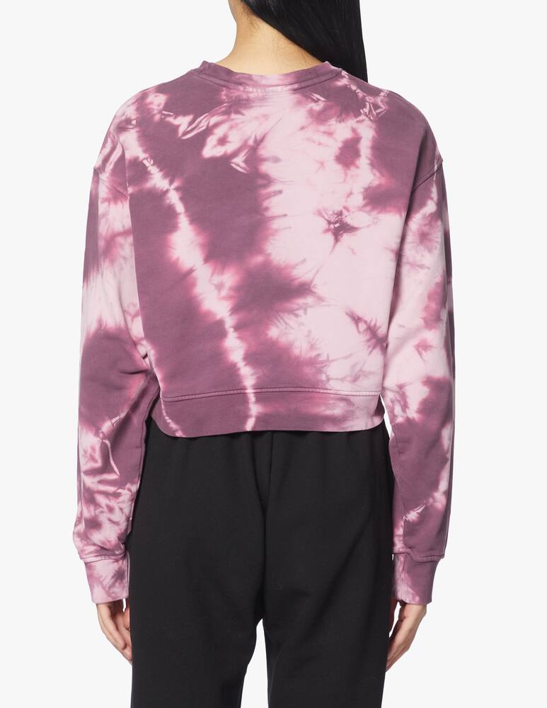 HINNOMINATE Felpa crop con stampa tie-dye in cotone - immagine 3 HINNOMINATE Felpa crop con stampa tie-dye in cotone - immagine 3