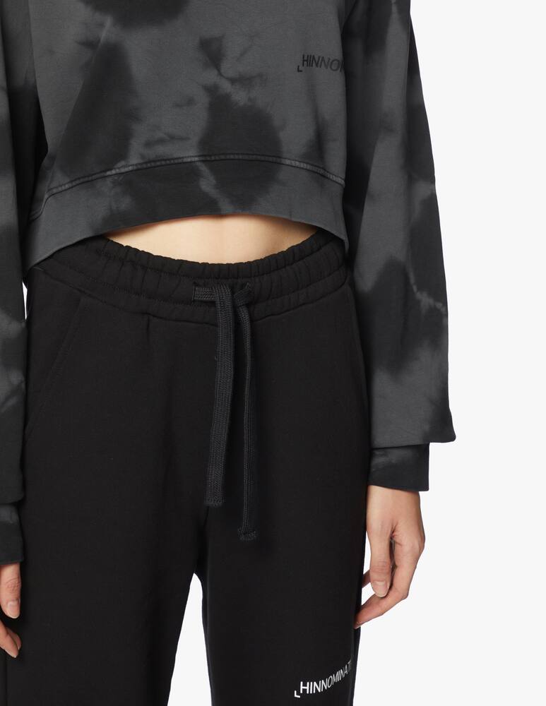 rinascente HINNOMINATE Cropped sweatshirt with tie-dye print
