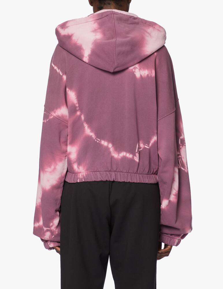 rinascente HINNOMINATE Cropped hoodie with tie-dye print