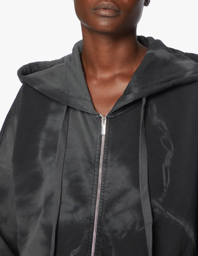 rinascente HINNOMINATE Felpa crop con cappuccio e stampa tie-dye