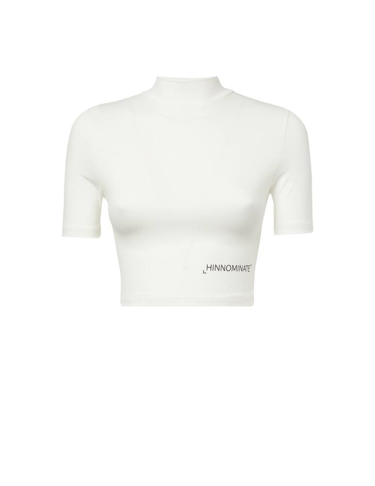 HINNOMINATE Top a collo alto in misto cotone - immagine 1 HINNOMINATE Top a collo alto in misto cotone - immagine 1