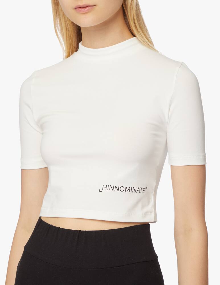 HINNOMINATE Top a collo alto in misto cotone - immagine 5 HINNOMINATE Top a collo alto in misto cotone - immagine 5