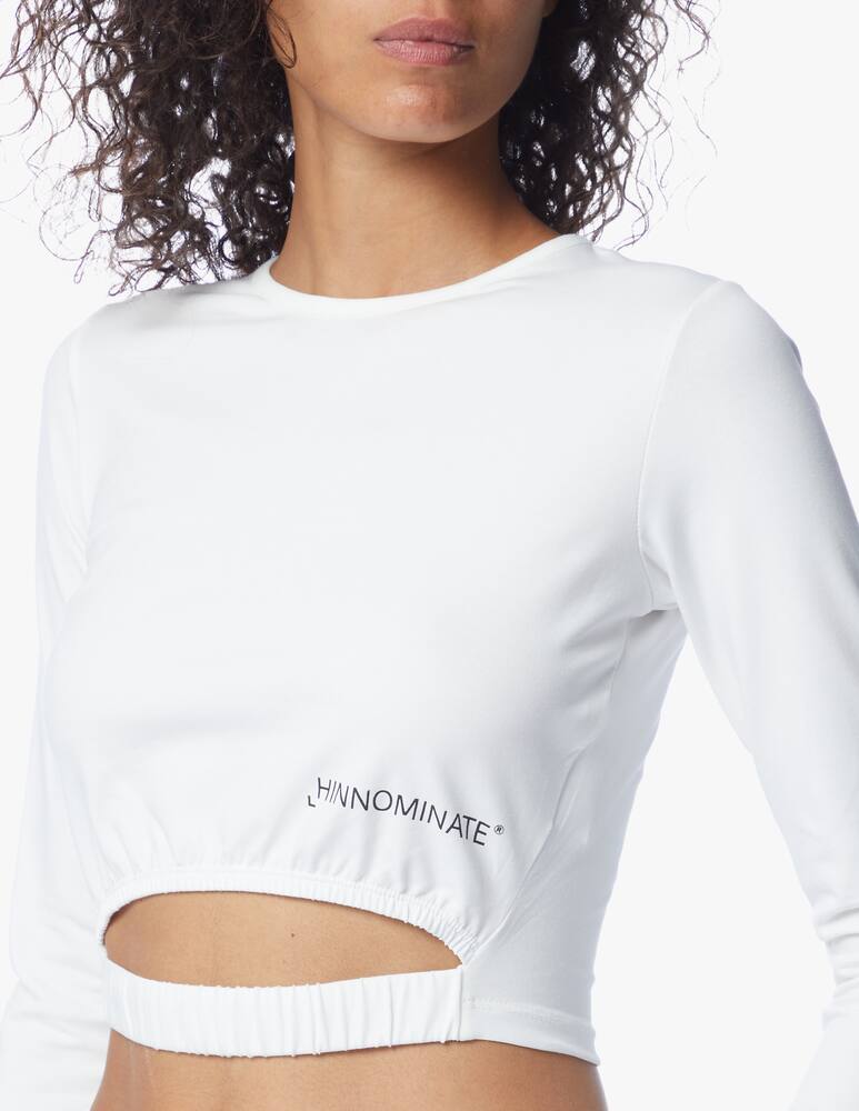 rinascente HINNOMINATE Top in misto cotone a manica lunga