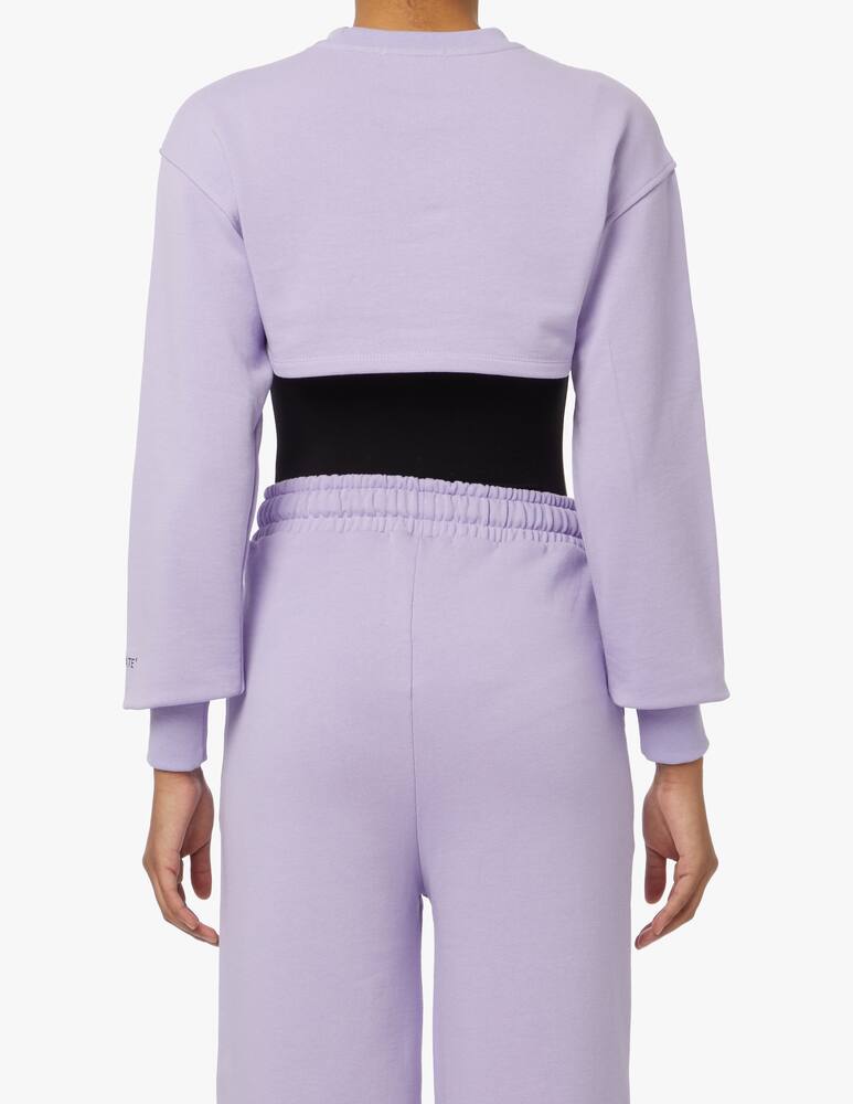 rinascente HINNOMINATE Felpa in cotone con stampa - lilla