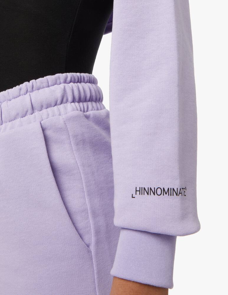 rinascente HINNOMINATE Felpa in cotone con stampa - lilla