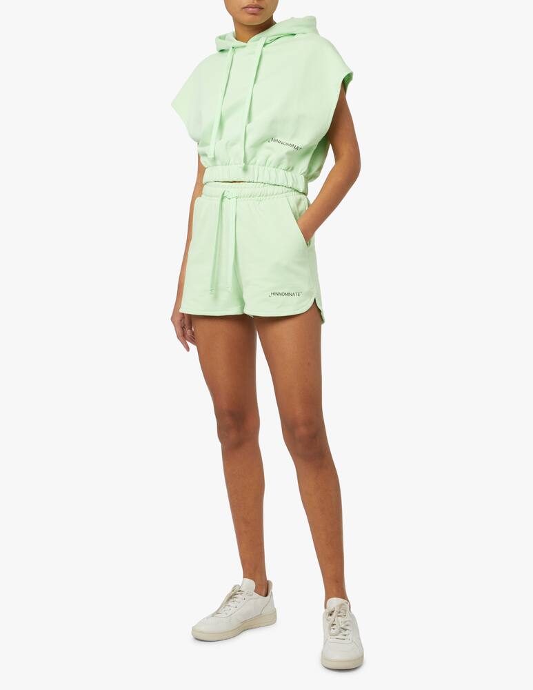 rinascente HINNOMINATE Sleeveless cotton hoodie - green