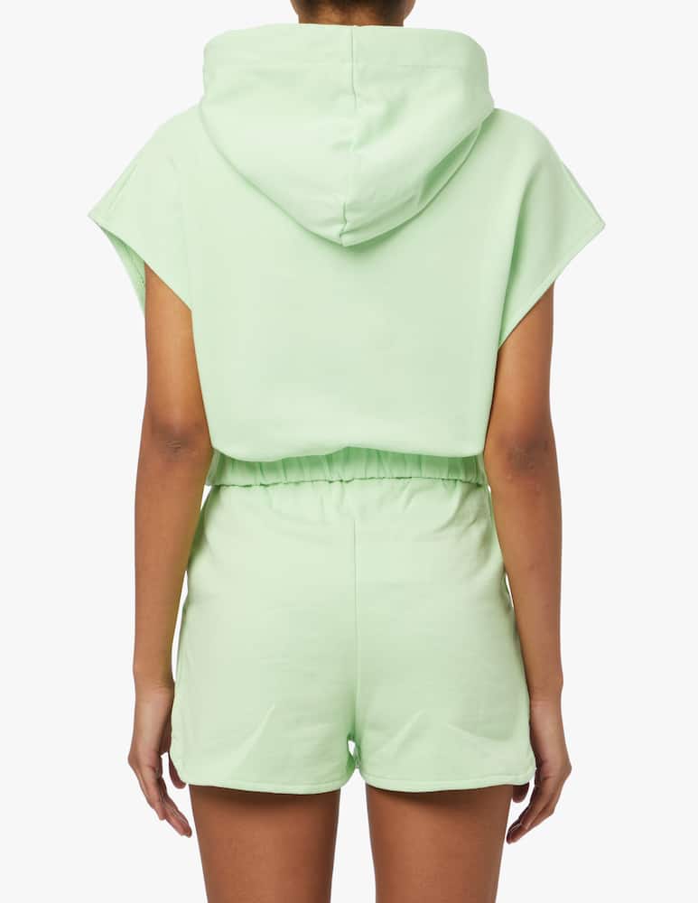 rinascente HINNOMINATE Sleeveless cotton hoodie - green