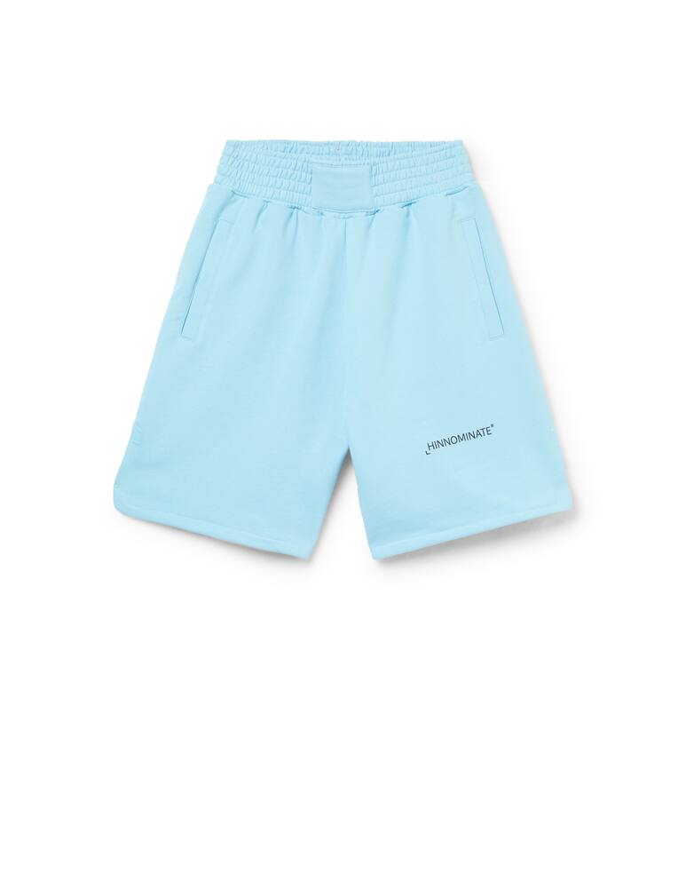 rinascente HINNOMINATE Pantaloni corti in cotone con stampa - azzurro