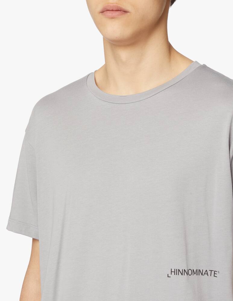 rinascente HINNOMINATE Maglietta girocollo loghino petto - grigio